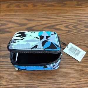 Vera Bradley Blue Floral Cosmetic Bag